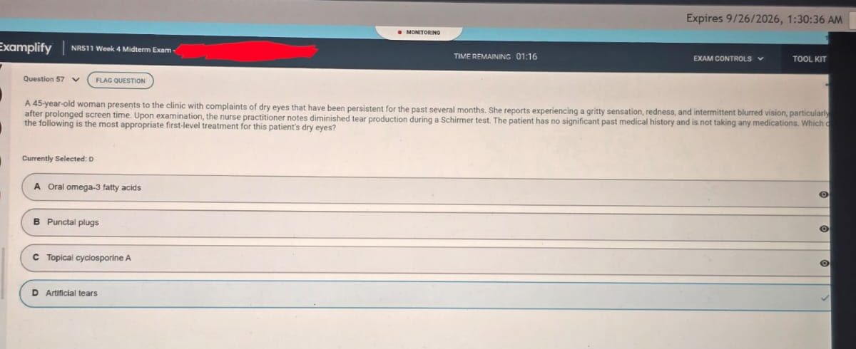 examplify NR511 midterm exam verified answers